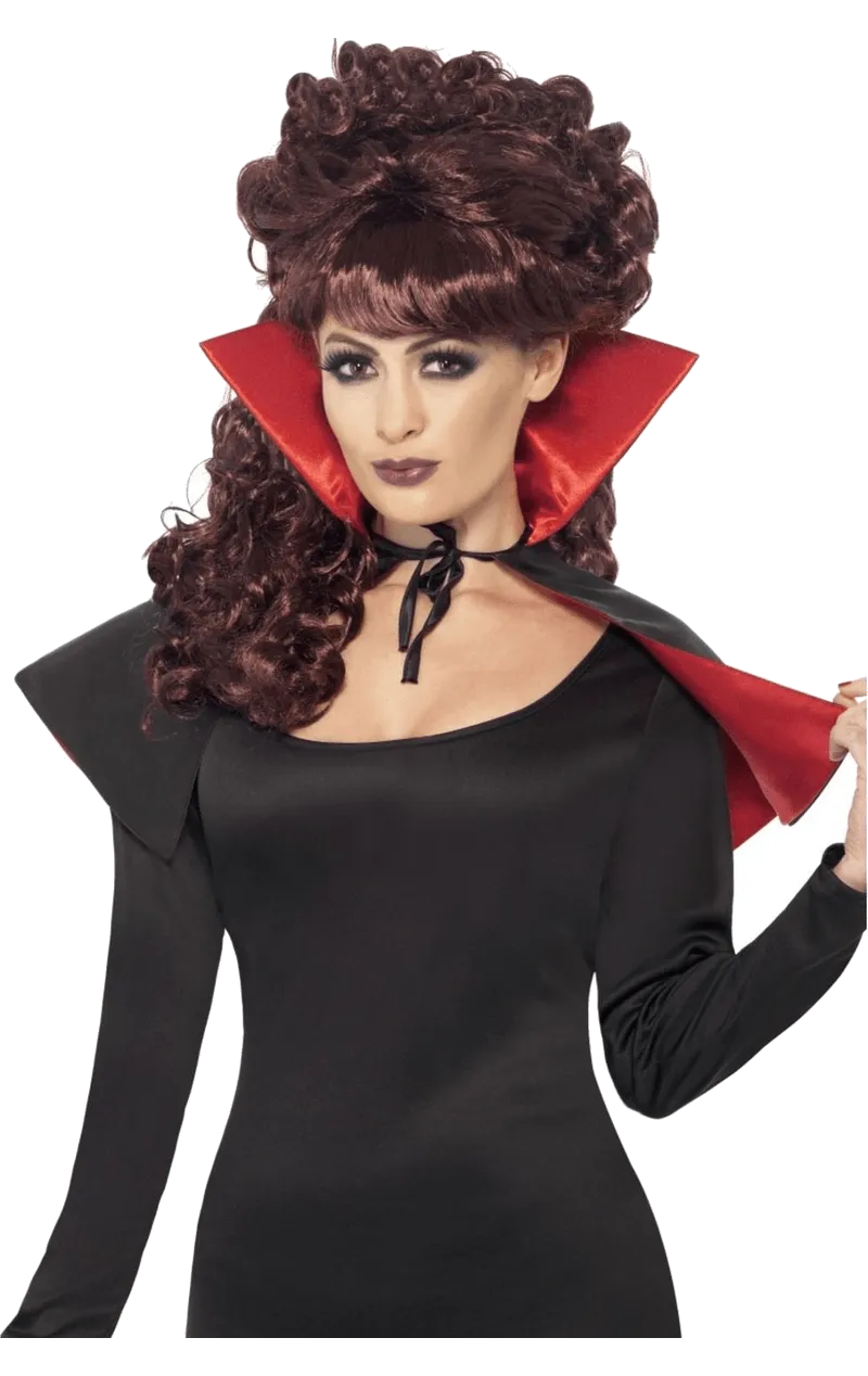 Mini Black Vampire Cape Accessory