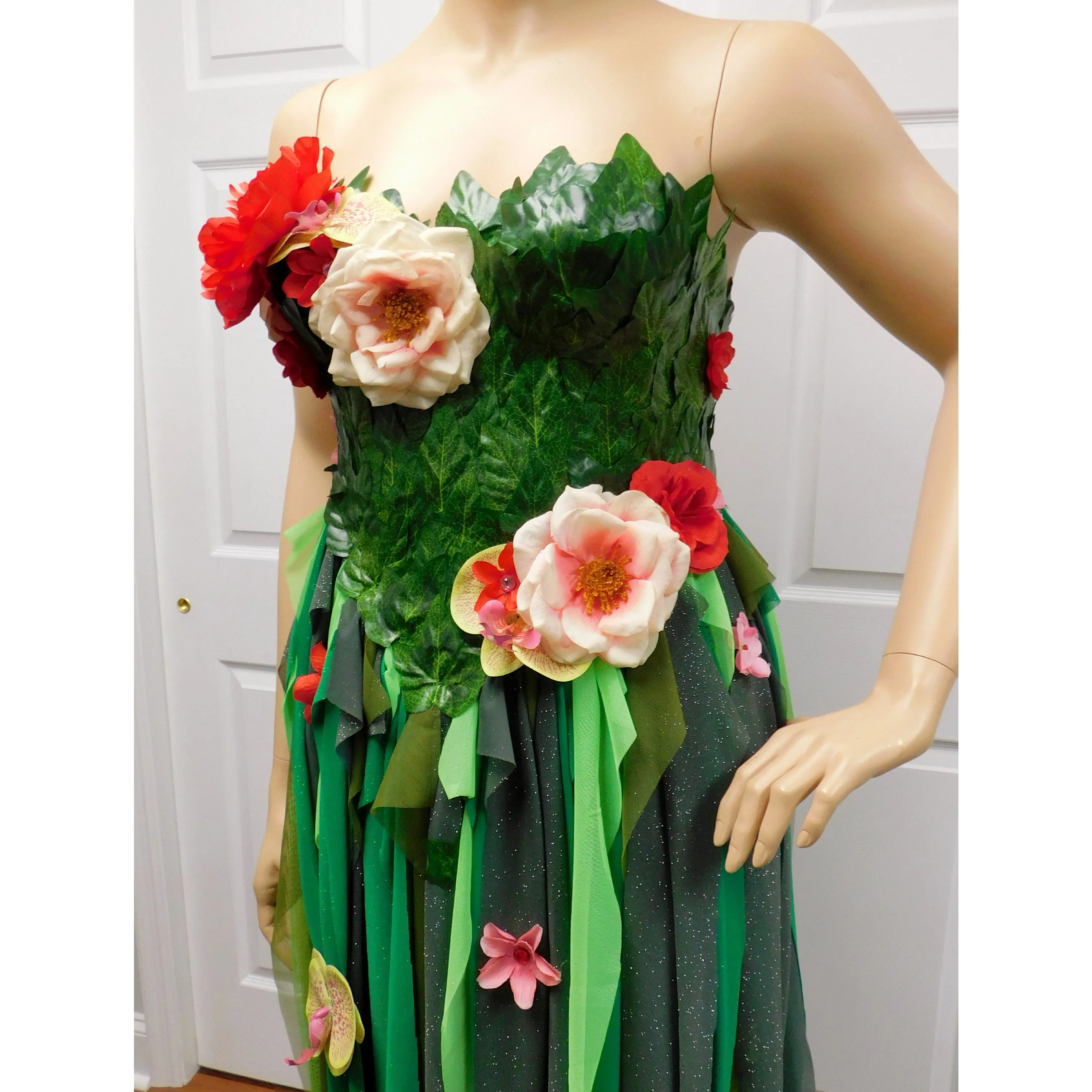 Mother Nature Te Fiti Inspired Costume Corset Dress Cosplay Halloween