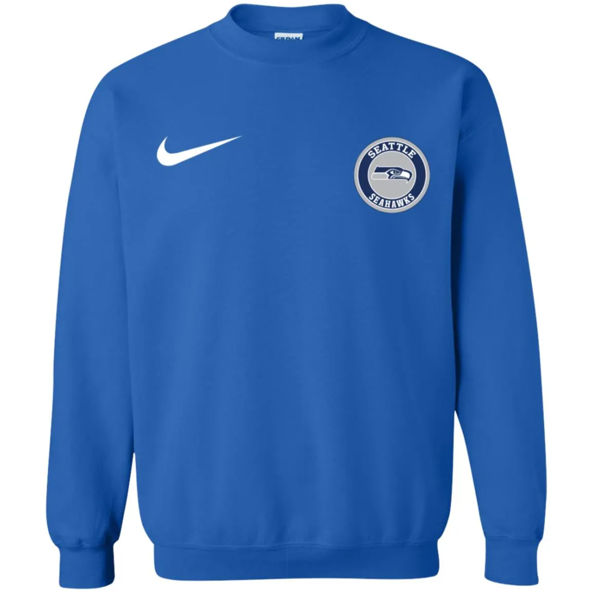 Nike Seatle Seahawk Nfl Football Unisex Crewneck Pullover Sweatshirt