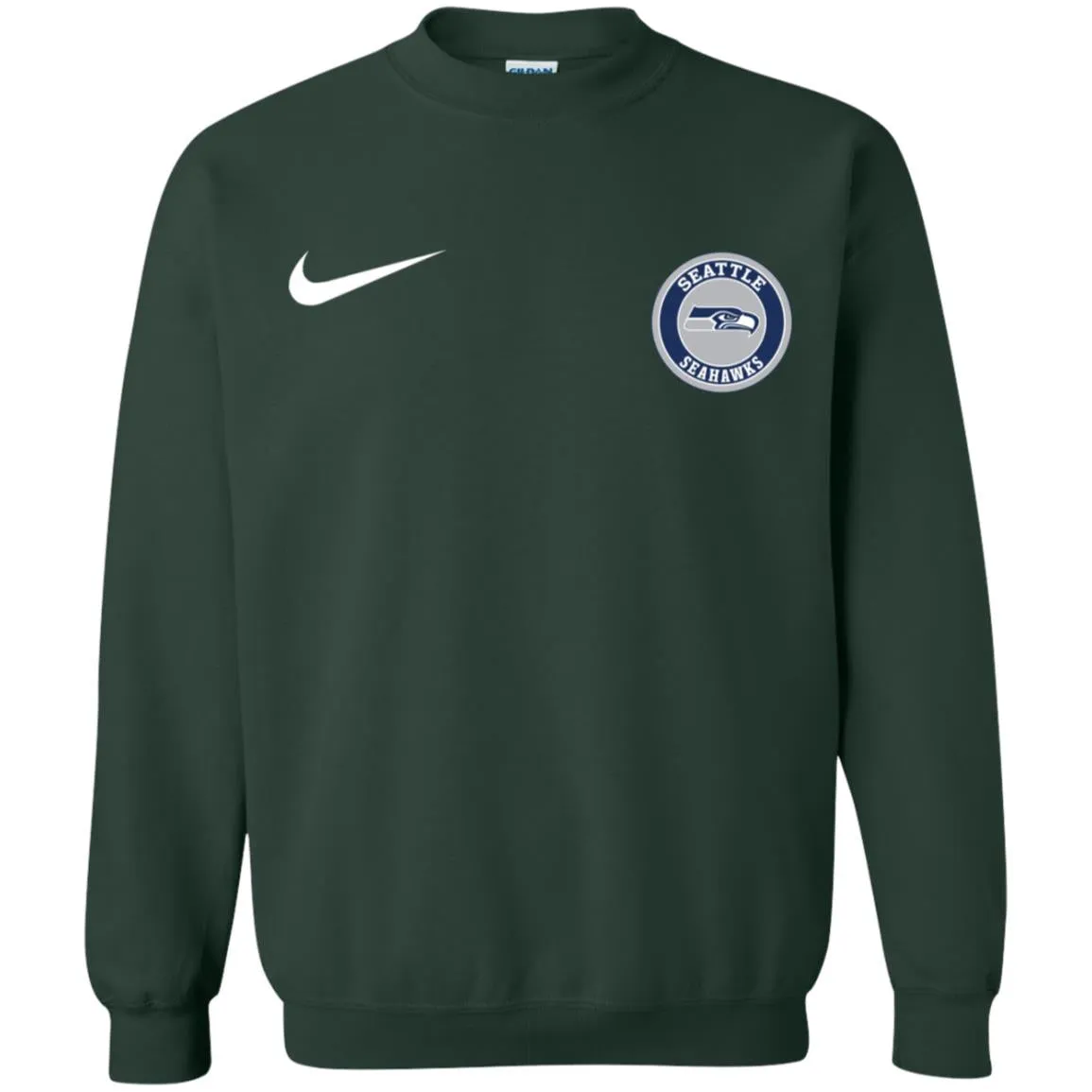 Nike Seatle Seahawk Nfl Football Unisex Crewneck Pullover Sweatshirt