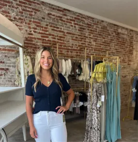 Nova Knit Ribbed   Collared Shirt