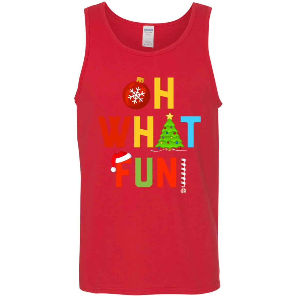 Oh What Fun Merry Christmas Men Tank Top