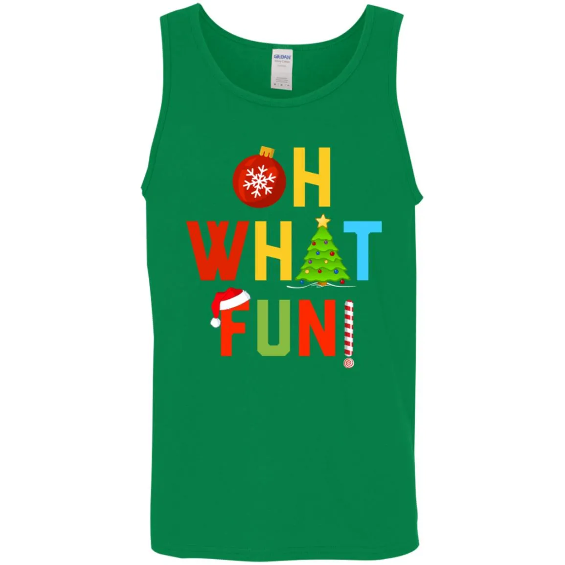 Oh What Fun Merry Christmas Men Tank Top