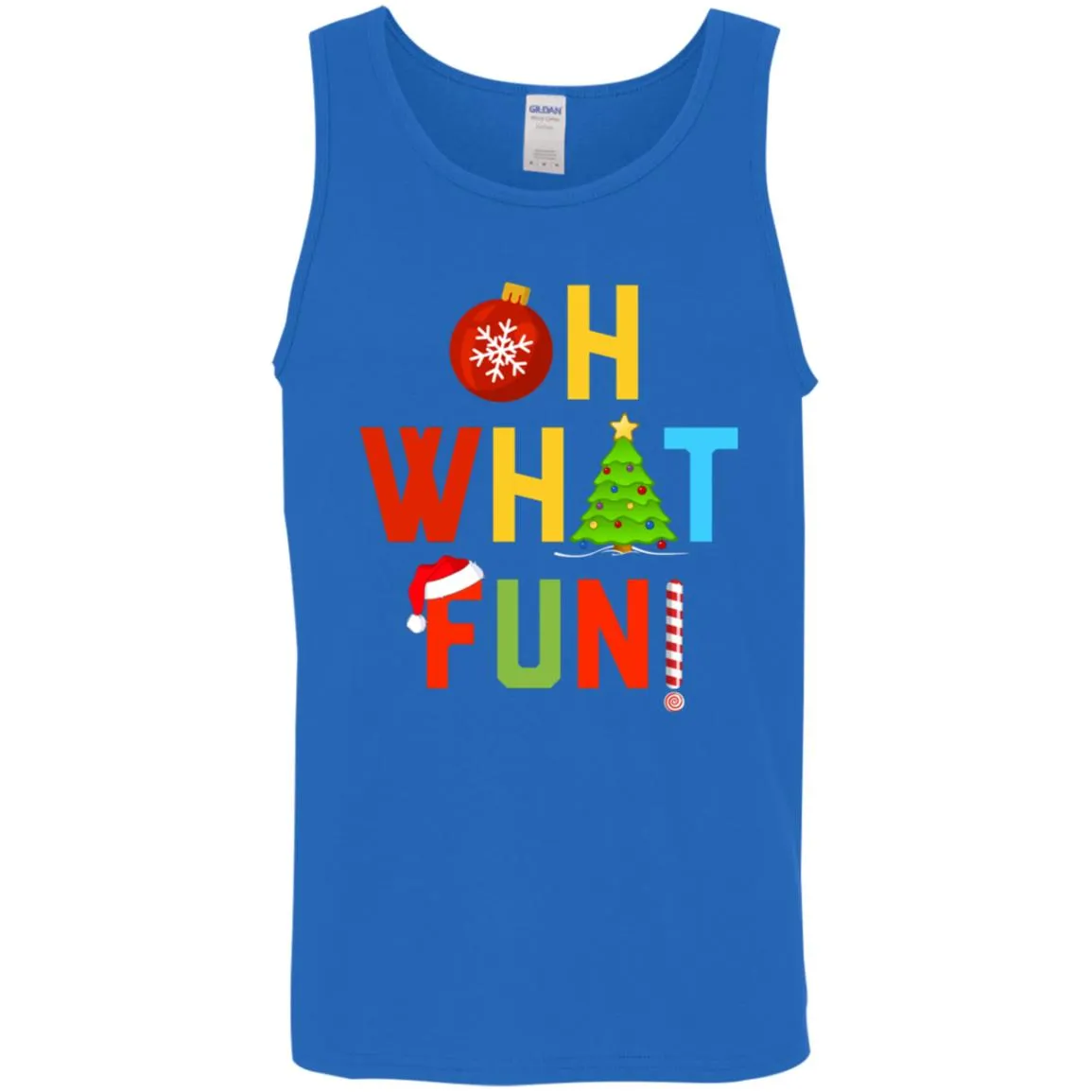 Oh What Fun Merry Christmas Men Tank Top