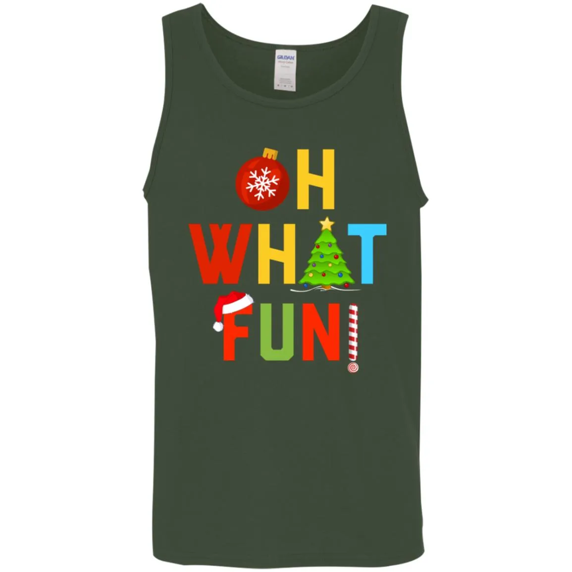 Oh What Fun Merry Christmas Men Tank Top
