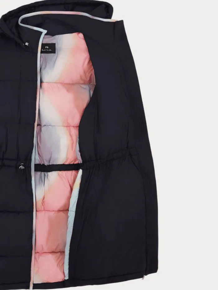 Paul Smith Fibre Down Quilted Jacket In Dark Navy W2R-242C-L21876 Col 49
