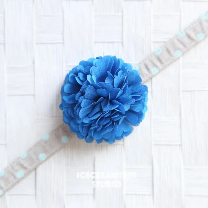 PomPom Pink Sorbet Bloom Collar Slide On - Small Flower Collar Accessory