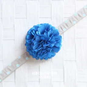 PomPom Pink Sorbet Bloom Collar Slide On - Small Flower Collar Accessory