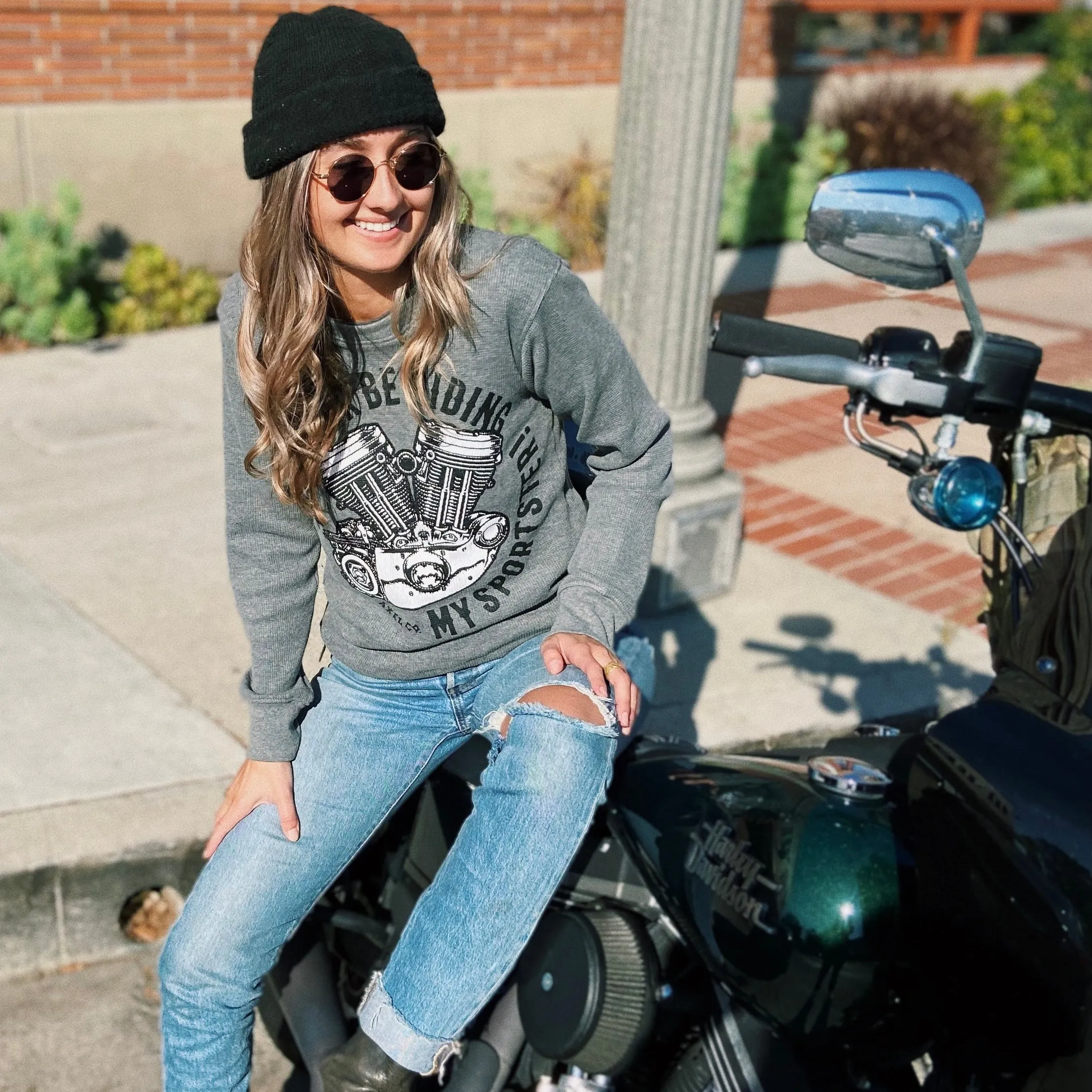 "I'D RATHER BE RIDING MY SPORTSTER" THERMAL