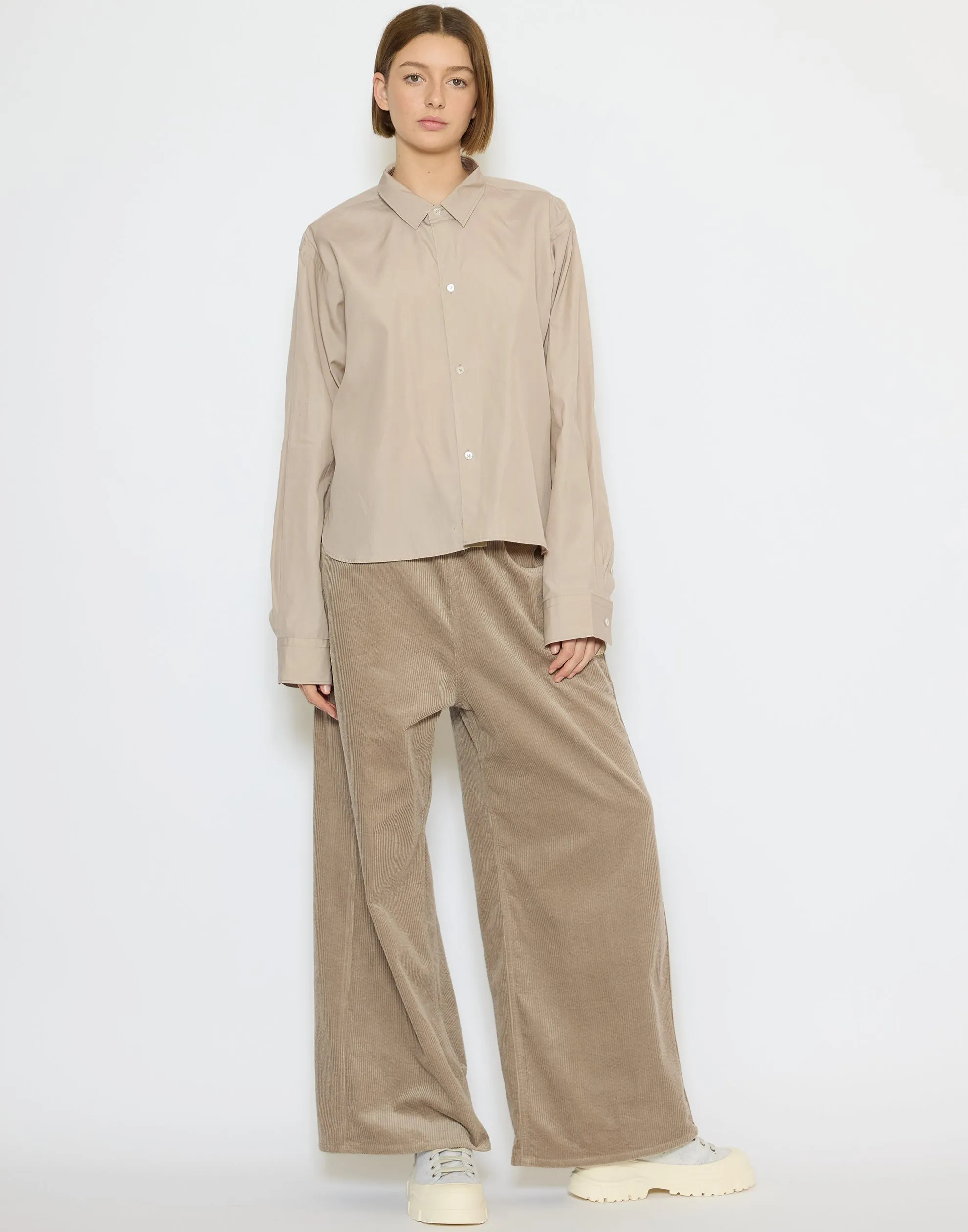 Sand Cotton Corduroy Pistis Pants