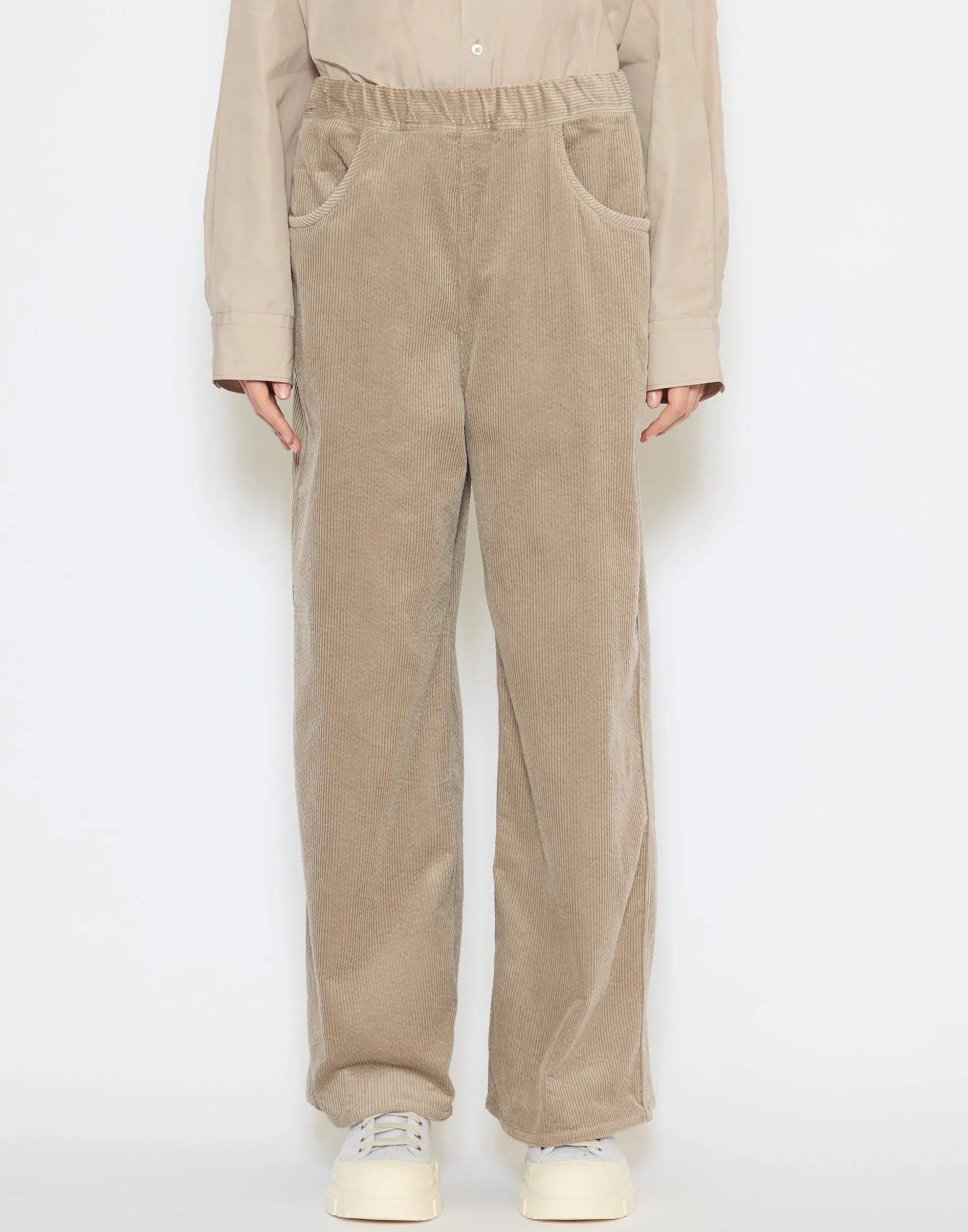 Sand Cotton Corduroy Pistis Pants