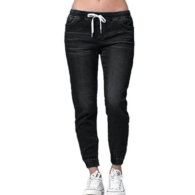 Sexy Sashes  Elasticity Mid Rise Pencil Denim Pants