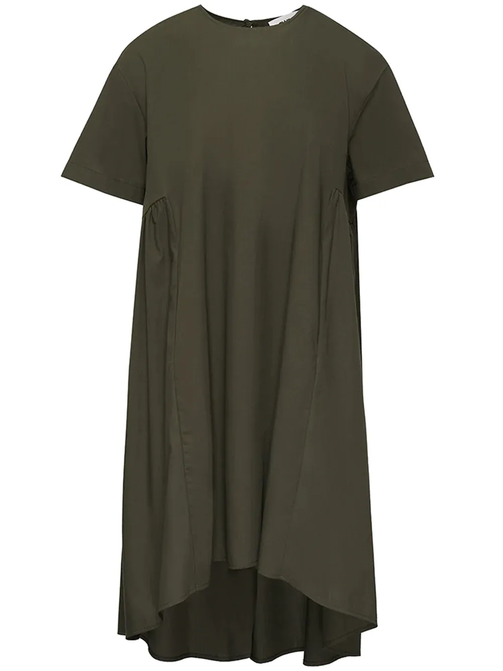 Silky Cotton Poplin Cape Olive