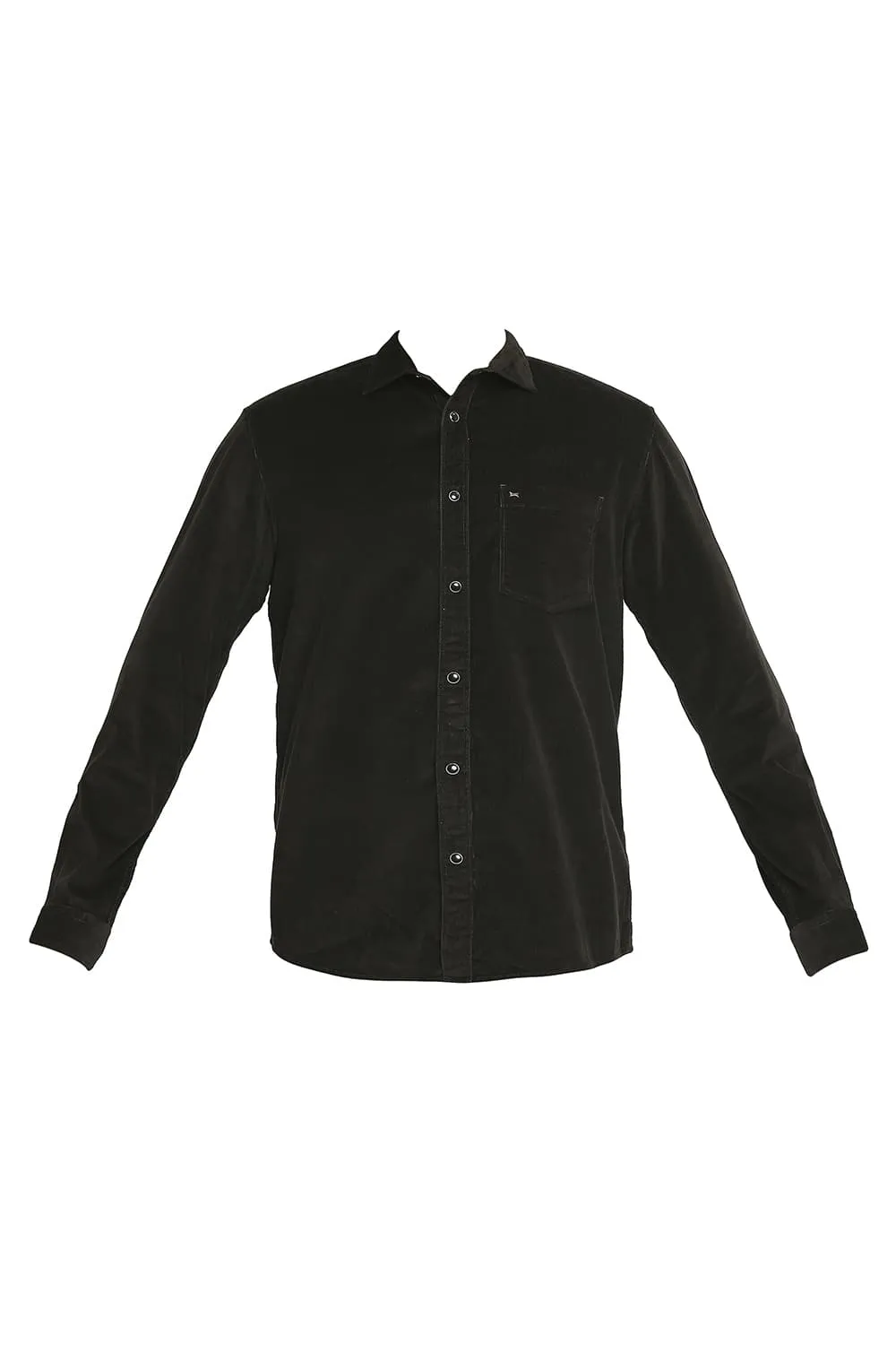 Slim Fit Cotton Corduory Stretch Shirt