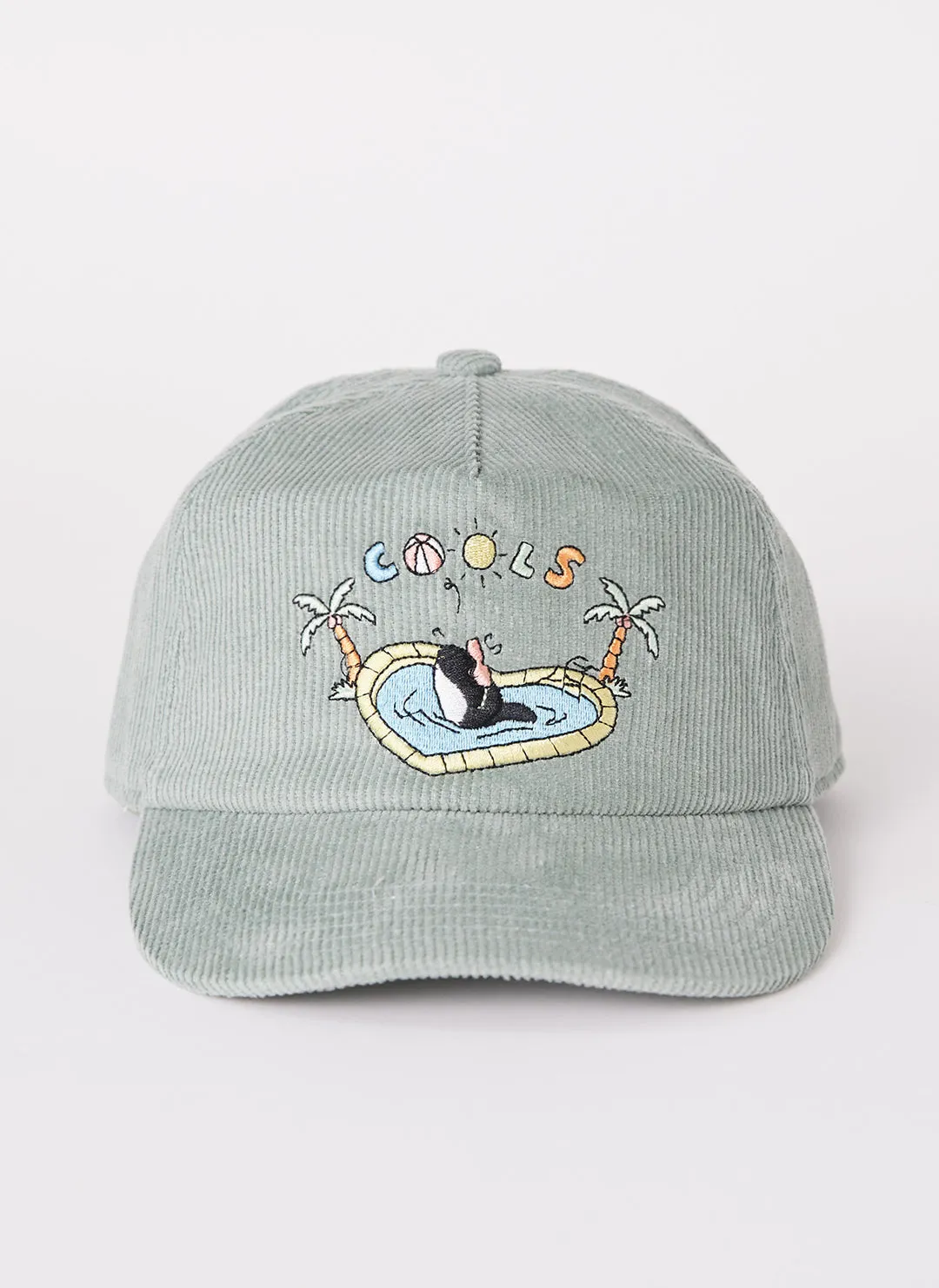 Splash Cap Teal Cord