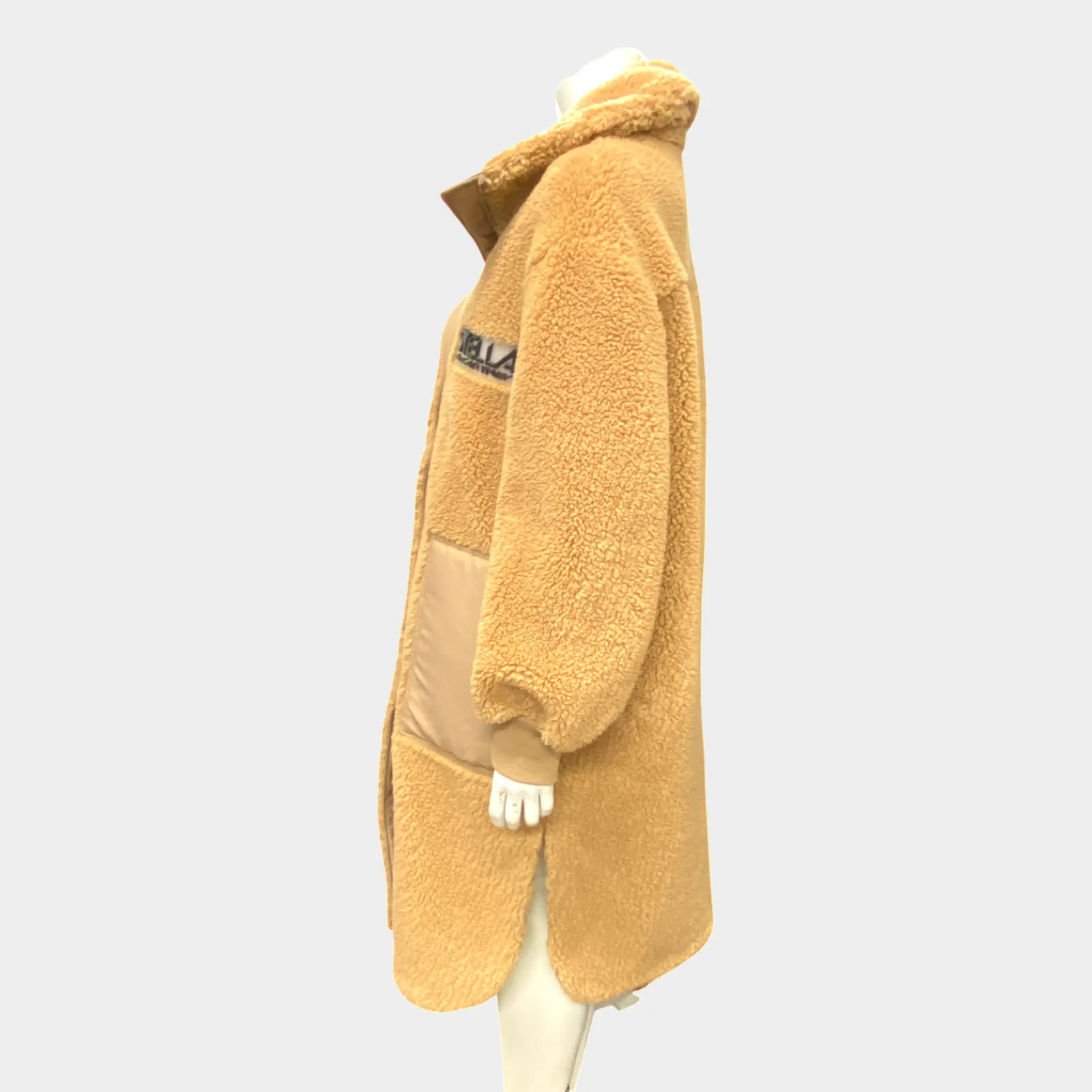 Stella Mccartney women's beige luna teddy coat