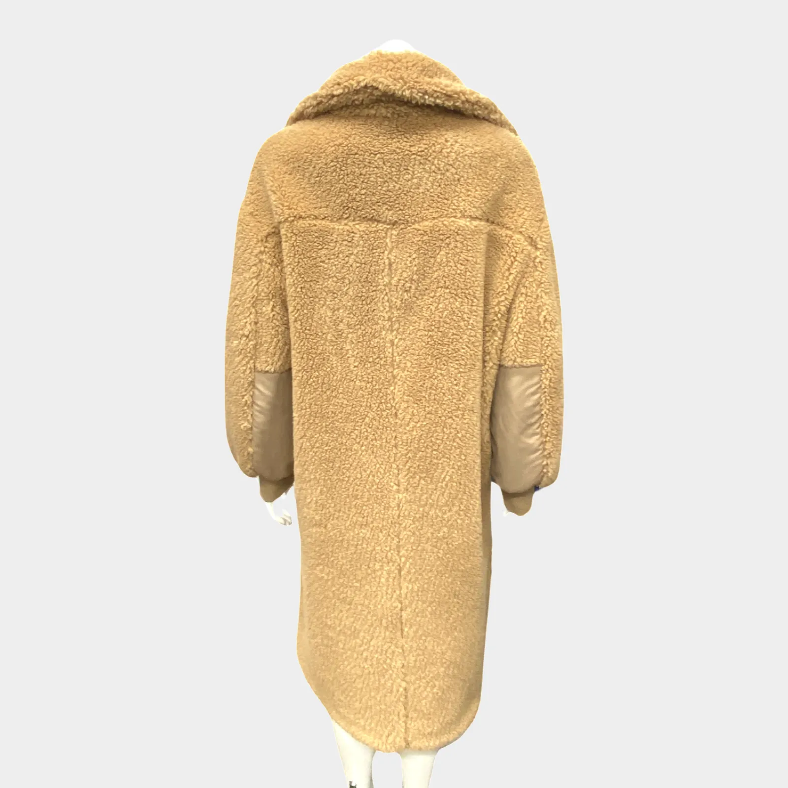Stella Mccartney women's beige luna teddy coat