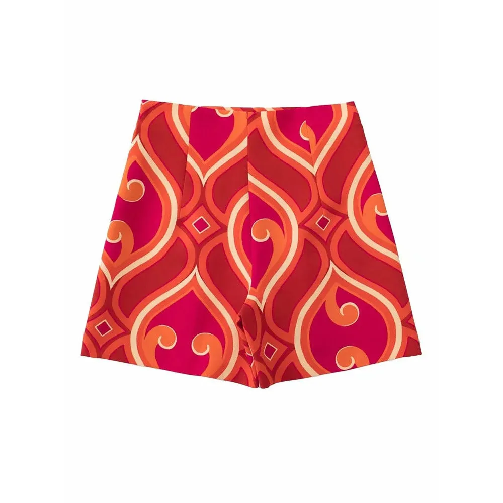Vintage High Waist Short Pants
