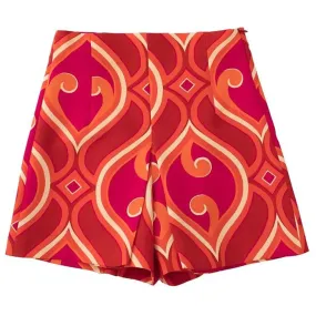 Vintage High Waist Short Pants
