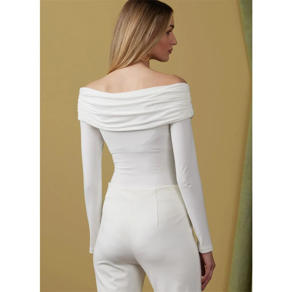 Vogue Pattern V1923 Misses' Off-The-Shoulder Bodysuit