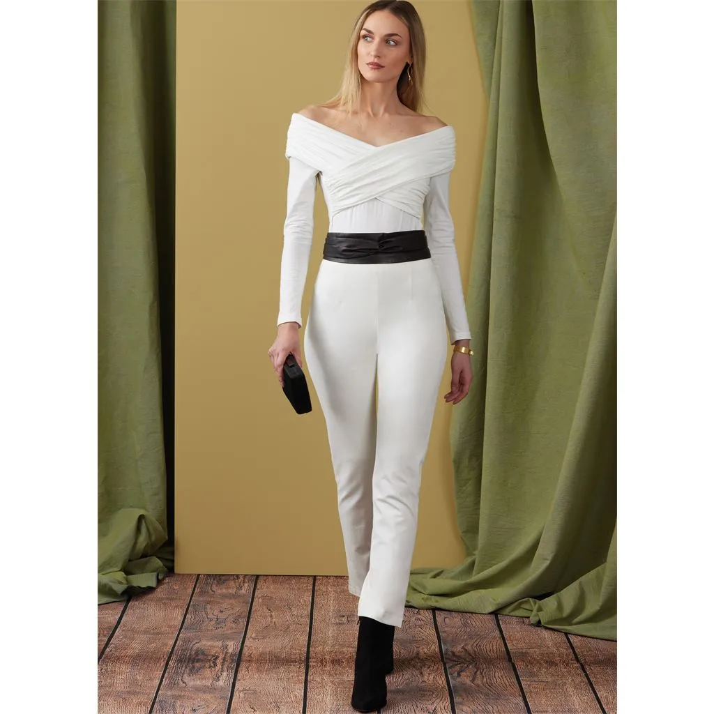 Vogue Pattern V1923 Misses' Off-The-Shoulder Bodysuit