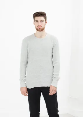 Waffle Knit Long Sleeve Tee - Less Choice