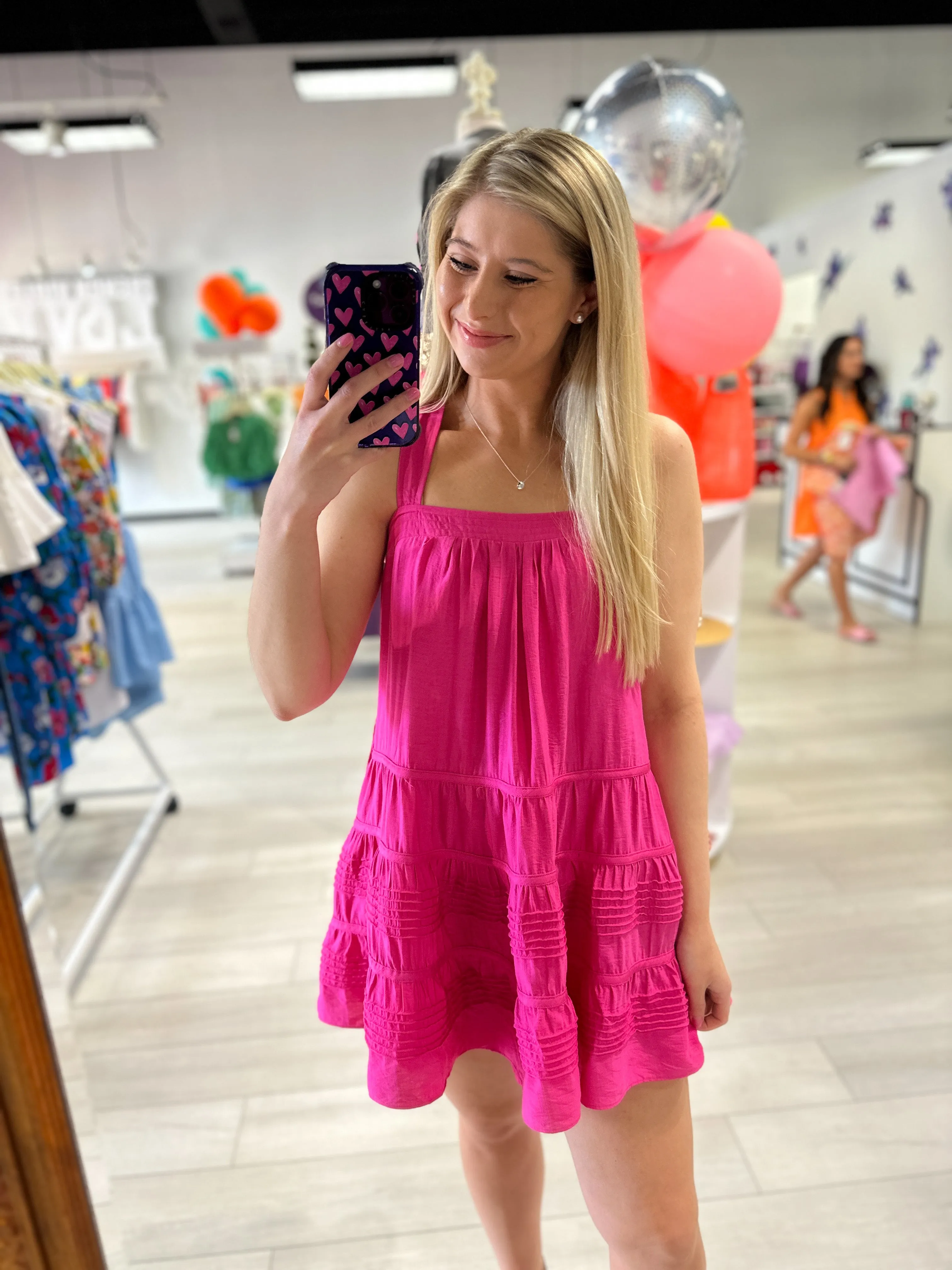 Whatever Moves You Pink Dress