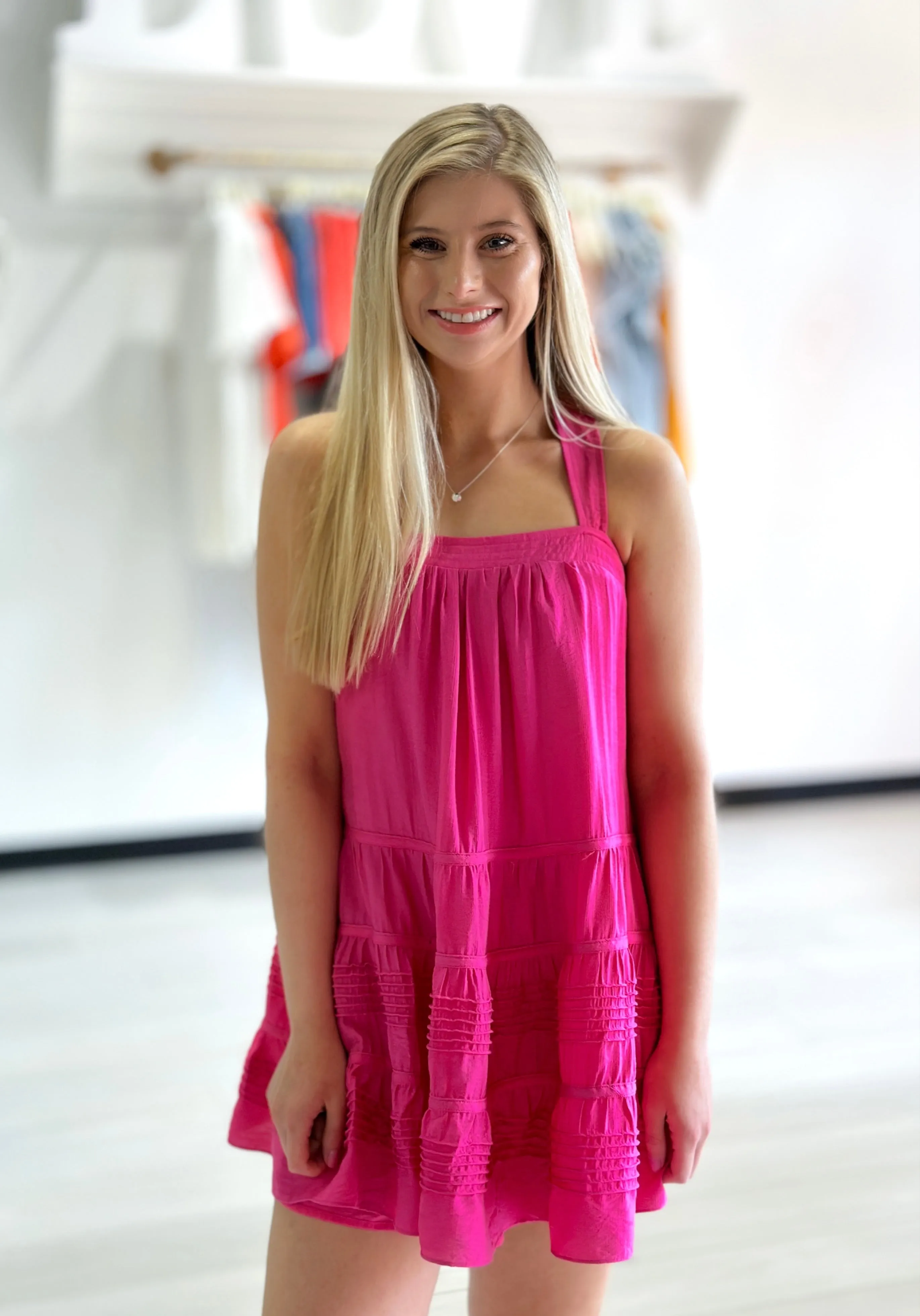 Whatever Moves You Pink Dress