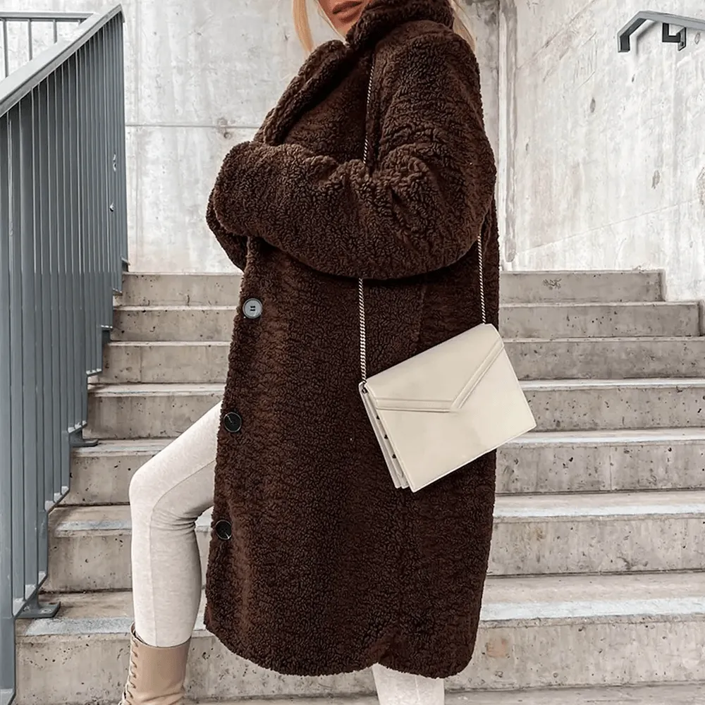 Women's Fluffy Teddy Long Coat