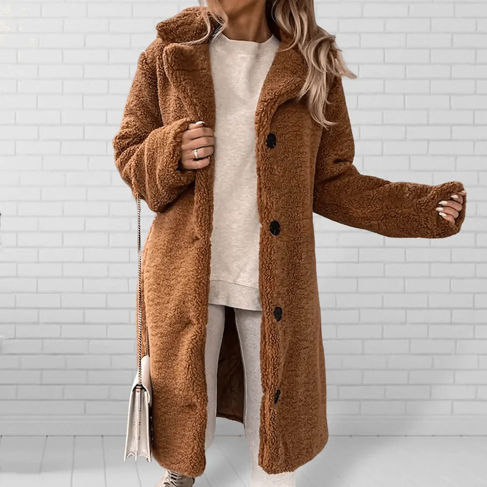 Women's Fluffy Teddy Long Coat