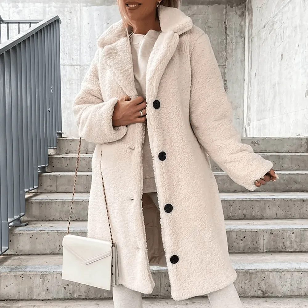 Women's Fluffy Teddy Long Coat