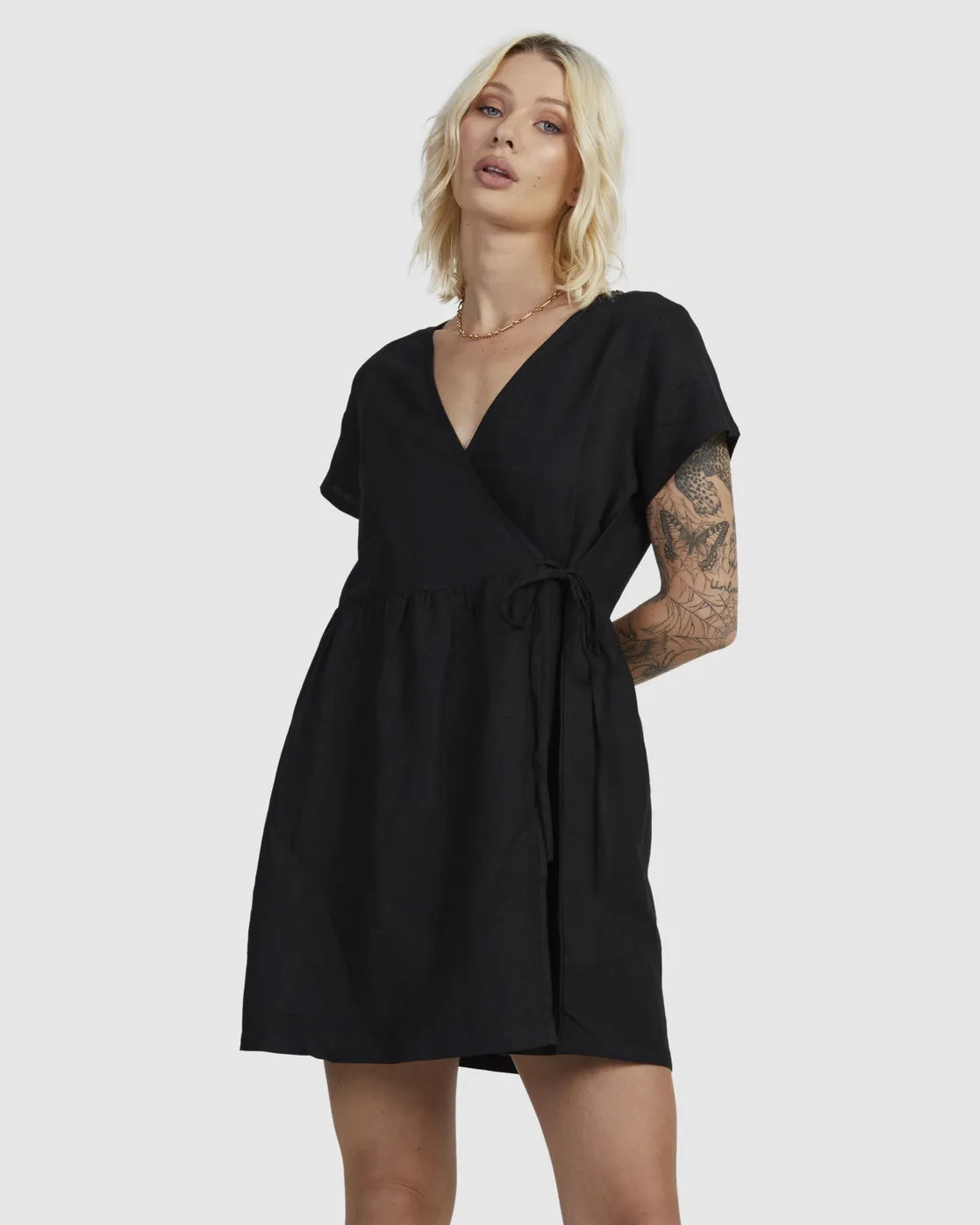 Wrapped Mini Dress