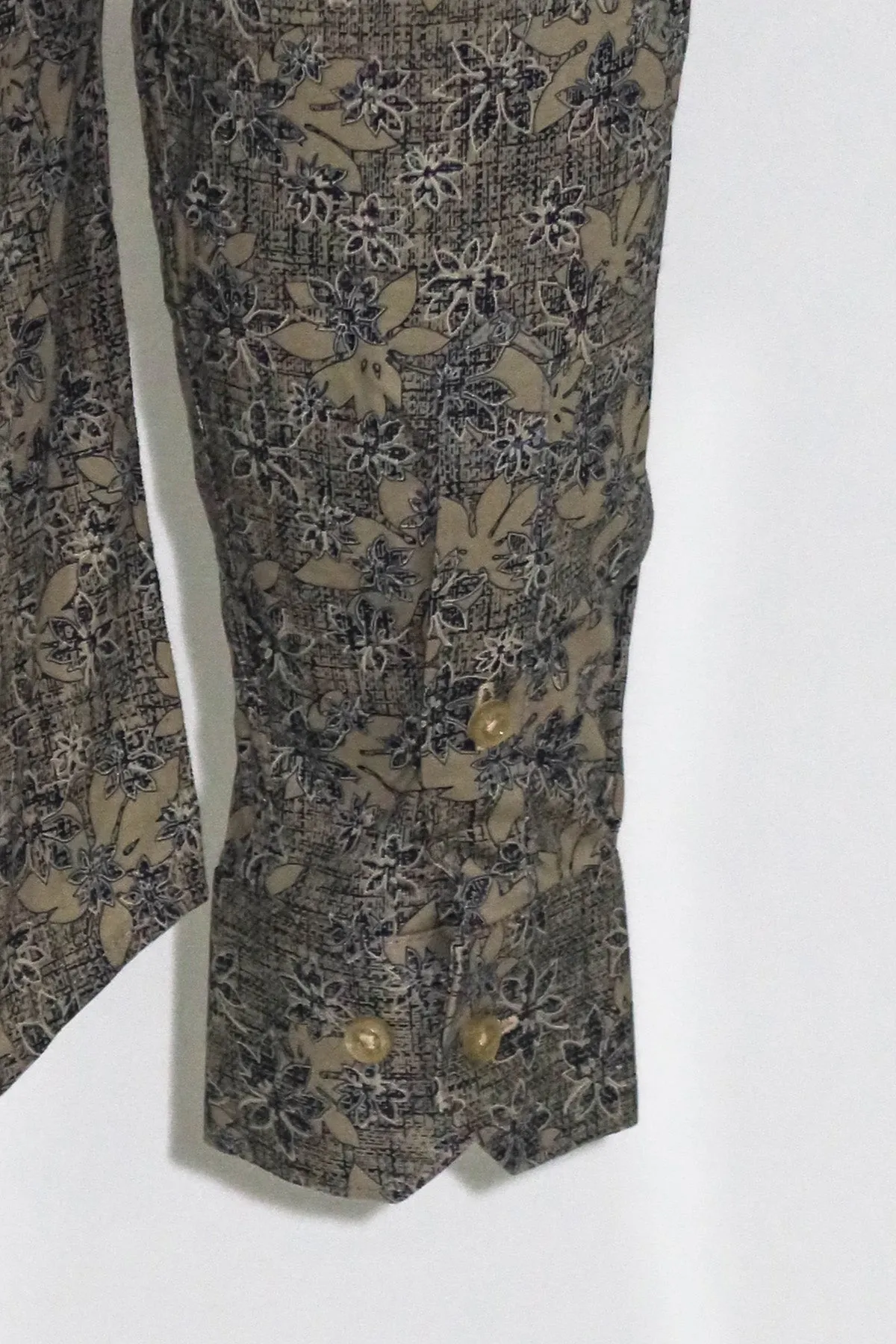 WSS Bloom Patterned Beige Slim Fit Shirt  - Singen